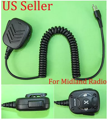Hand Handheld/Shoulder Speaker Mic For Midland LXT GXT FRS AVP1 MLEBA Radio F • $13.90