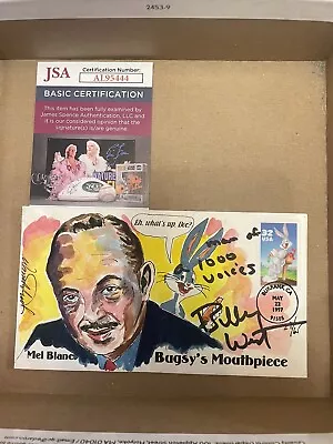 Mel Blanc First Day Cover Signed + Quote By Billy West Bugs Bunny JSA COA #28/65 • $50