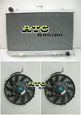 3 ROW Radiator +Fan For Nissan Silvia S13 240SX SR20DET 1989-1994 93 92 MT • $175