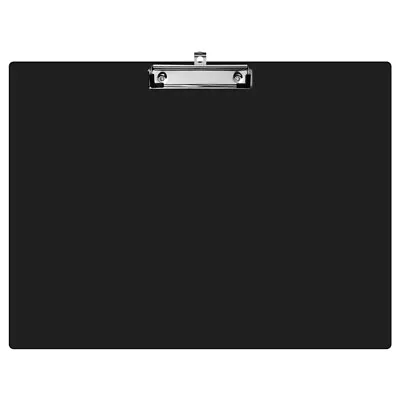 Black A3 Horizontal Clipboard With Paper Clip - Office Folder Pad • £8.78