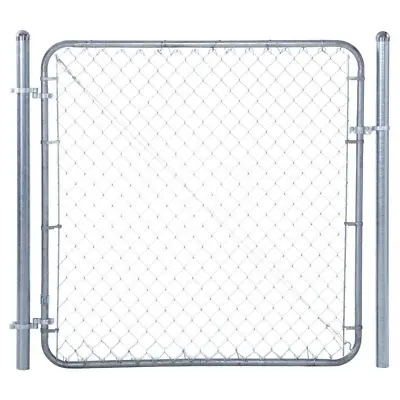 6ft X 5ft Galvanized Metal Adjustable Single Walk-Through Chain Link Fence Gate • $125.28