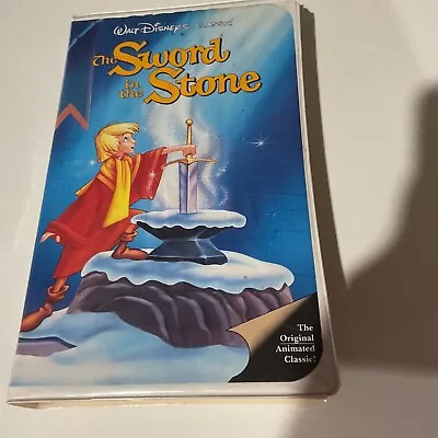 Walt Disney Sword In The Stone Black Diamond Vintage Vhs Tape • $80