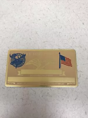 New Vintage SSN Social Security Card Metal USA Loyal Order Of Moose P.A.P. • $5.92