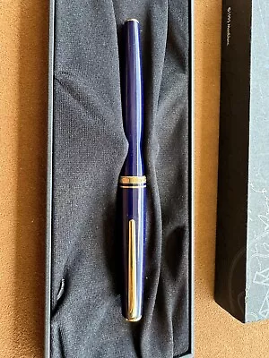 MONTBLANC GENERATION Navy-Blue GT Vintage Fountain Pen 14K • $239