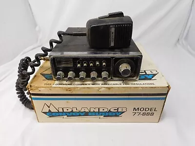 Midland International Model 77-888 40 CH CB Radio W/Microphone Estate UNTESTED • $20