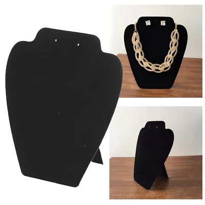 2X Black Jewellery Display Easel Stand Necklace Pendant Bust Display Stand  • £6.19