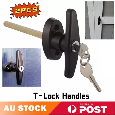Heavy-Duty Rear Fixing Canopy T-Lock Handle Metal Keyed Locking For Ute Canopy • $36.89