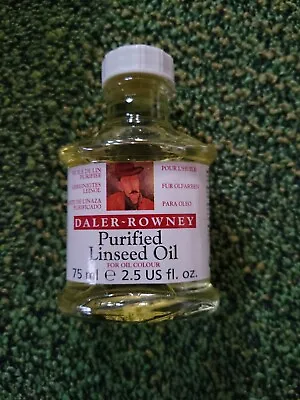 $17.90 • Buy Dealer Romney PURIFIED LINSEED OIL For Oil Color 75ML 2.5 Oz NEW
