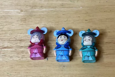 Disney Vinylmation 1.5  Sleeping Beauty Series Three Fairies Set Red Green Blue • $16