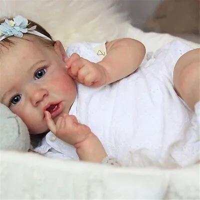 22in Silicone Toddler Lifelike Reborn Baby Vinyl Doll Full Body Toy Girl Boy • $70.28