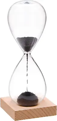 Magnetic Hourglass Sand Timer 2 Minute: Large Sand Clock With Black Magnet Iron  • $26.24