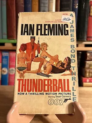 Thunderball Ian Fleming 007 James Bond Paperback 1961 25th Print • $18.69