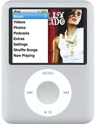 Apple IPod Nano Video 3rd Generation Gen 4GB Silver MP3 MP4 Music Player Bundle • £94.99