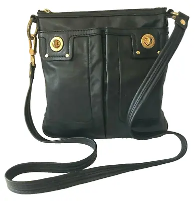 Marc By Marc Jacobs Black Leather Crossbody Handbag • $39.99