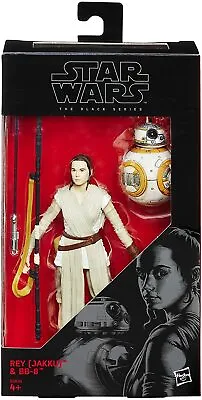 HASBRO STAR WARS THE BLACK SERIES #02 Rey (Jakku) & BB8 6  MISB • $49.95