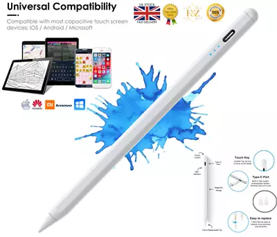 Touch Capacitive Screen Generic Stylus Pencil For IPad Samsung/Android Tablet • £10.99