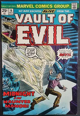 Vault Of Evil #14 Classic Marvel Comics Horror 1973 Stan Lee Gene Colan FN • $9.99