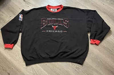 Vintage Chicago Bulls XXL Lee  Sport  Nutmeg Mills Pullover Sweatshirt • $21