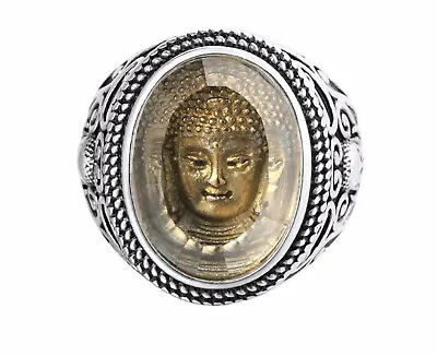 Unique Gold Buddha Stainless Steel Ring For Men/ Women Size 8-12 • $14.50