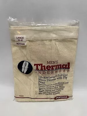 Vintage Sportswear Men's Thermal Underwear Large Bottom 38-40 NOS New Rib Knit • $14.95