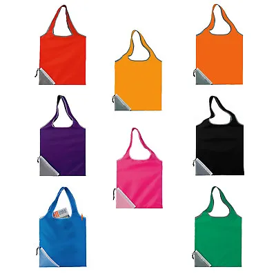 BN Foldable Ultra Light Cinch Corner Tote Shopping Bag. Shoulder Length Handles • £5.99