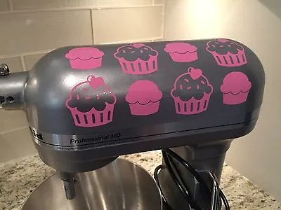 Kitchenaid Mixer Decal - Cupcakes Sticker - The Wall Works - Food & Wine • $9.99