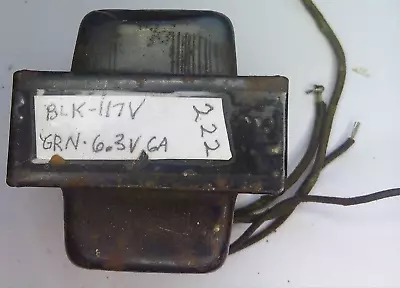6.3 V 6 A Vintage Filament Transformer 117 V Primary 6.3 Volt 6 Amp • $15