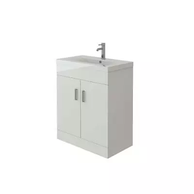 Bathroom Basin Sink Cabinet Storage Cupboard Vanity Unit Free Standing 700mm • £159.99