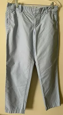 J.CREW Women's Size 6 Light Blue Oxford Scout City Fit Cotton Pants • $19.99