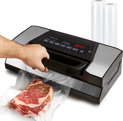 $185 • Buy Mill Vacuum Sealer Machine Pro New Patent Handle Food Bags Marinate Bowls Meal .