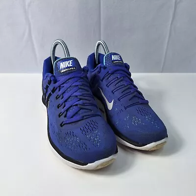 NIKE  Lunar Eclipse 5  Running Shoes Womens Sz 6 Blue Black Walking 705397-502 • $29.99