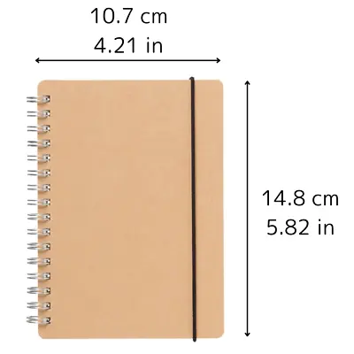 MUJI High-quality Paper Double Ring Notebook Dot Grid With Rubber Closure A6 • $19.99