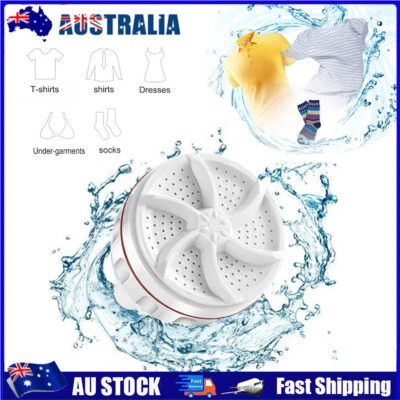 $13.99 • Buy  Washing Machine Portable Personal Rotating Ultrasonic Turbine Washer USB AU