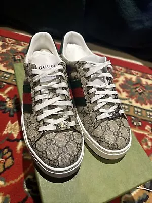 Gucci Ace GG Low-Top Sneaker Men With Web • $650