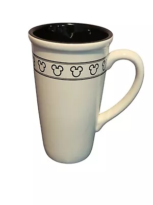 6  Disney Store Mickey Mouse Ears Logo Black & White 10oz Coffee Mug • $15