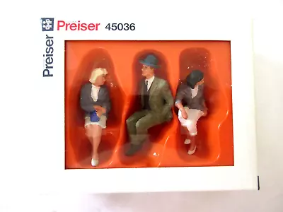 Preiser 45036 G Seated People Figures (Set Of 3) • $49.95