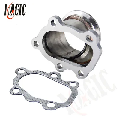 63mm 2.5   V-band Clamp Flange Turbo Down Pipe Adapter For T25 T28 GT25 GT28 • $39.80