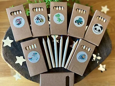 10 X 6 PACK MINI COLOURING PENCILS BOYS GIRLS BIRTHDAY PARTY BAG FILLER GIFT ECO • £7.50