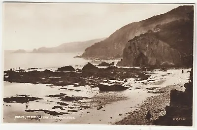 £1 • Buy SAUNDERSFOOT Tenby - Rocks - St Brides Bay - Pembrokeshire - C1930s Era Postcard