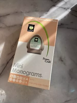 Cricut Mini Monograms Font Cartridge With Handbook Overlay Link Status Unknown • $10.90