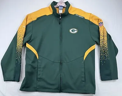 NFL Green Bay Packers Team Mens XL Issued Reebok Soft Shell Fleece Jacket • $33.98