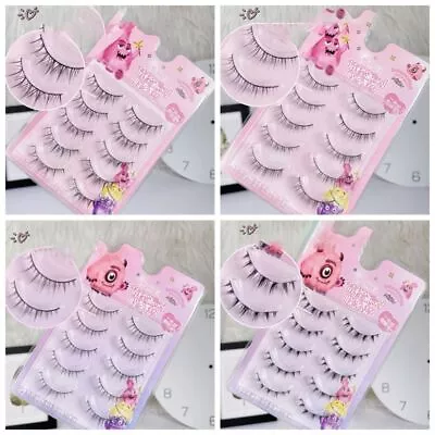 Graft Thin Stem Manga Lashes Natural Simulation Faux Mink Lashes  Women • $5.39