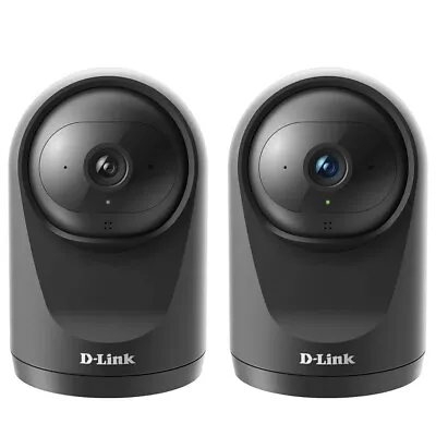 D-Link Compact Full HD Auto Tracking Pan & Tilt Wi-Fi Camera 2 Pack • $207