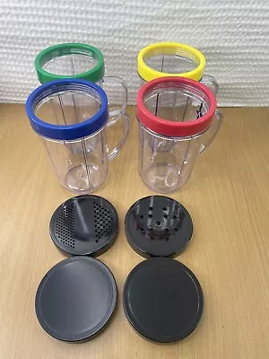 Magic Bullet Express Replacement/Spare Parts Cups Lids Lot Of 4 New • $19.95