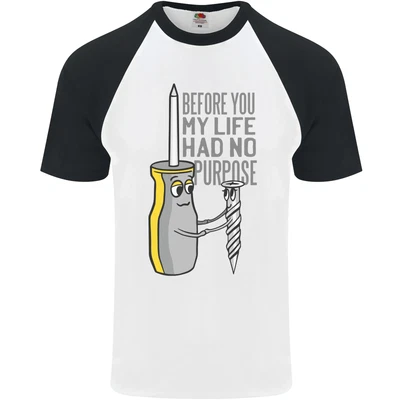 £12.99 • Buy Screwdriver Funny Carpenter Electrician DIY Mens S/S Baseball T-Shirt