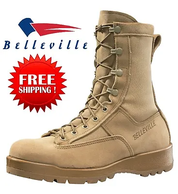 Belleville 790G Men's Waterproof Flight Military Combat Boots TAN-  8R To 13R • $79.95