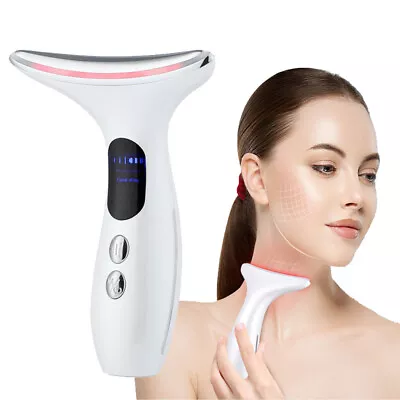 LED Microcurrent Facial Skin Tightening Lifting Device Face Neck Beauty Machine • £25.95