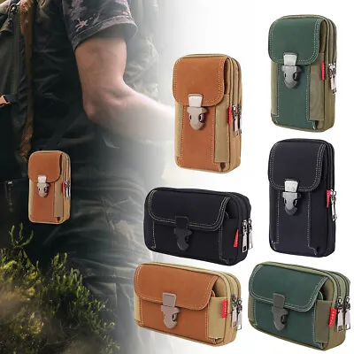 Tactical Waist Pack Belt Bag Camping Outdoor Hiking Military Molle Pouch Wallet • £5.59