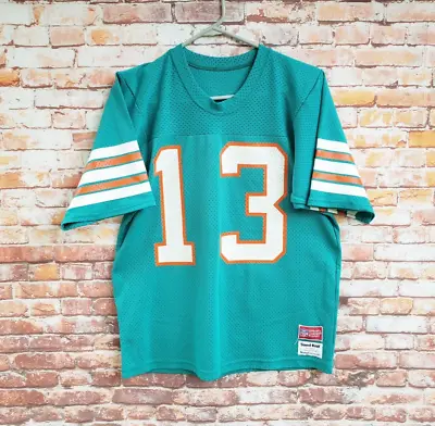 🔥 Miami Dolphins #13 NFL Sand-Knit MacGregor Football Jersey Small Dan Marino • $44.99