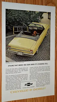 ★1964 Chevy Chevelle Malibu Ss Convertible Original Vintage Advertisement Ad 64 • $9.99